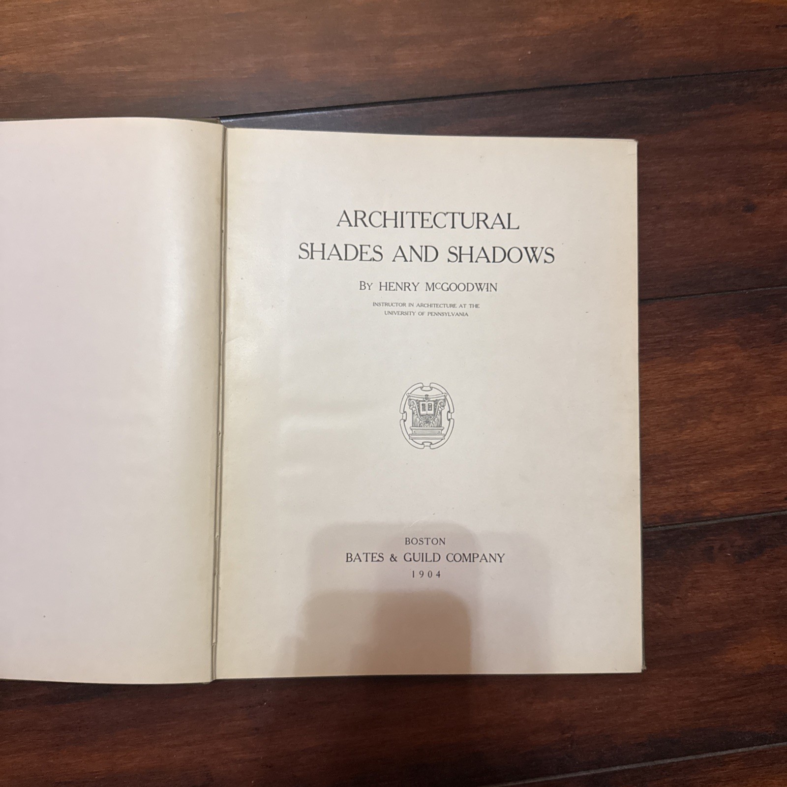 1904 Architectural Shades And Shadows By McGoodwin, Illustrated architecture