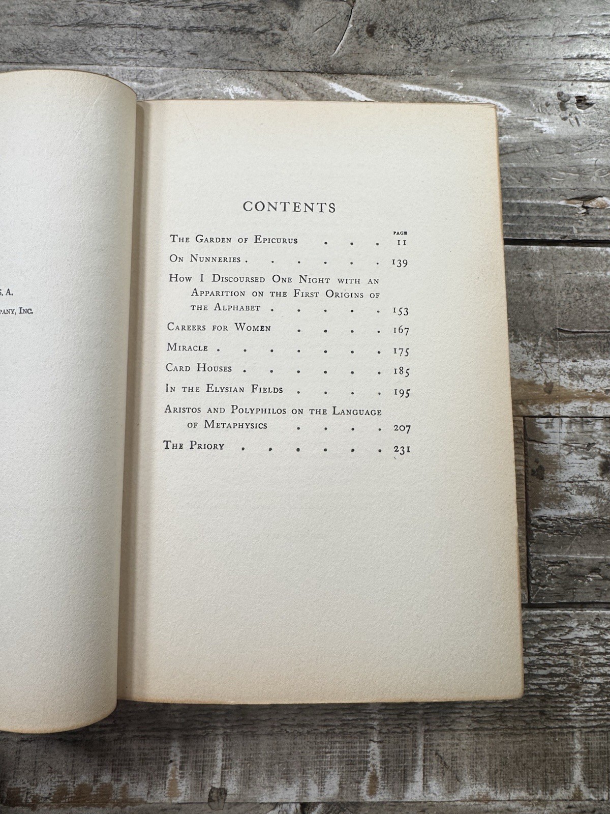 1922 Antique Novel “The Garden of Epicurus” Anatole France, Fine Binding