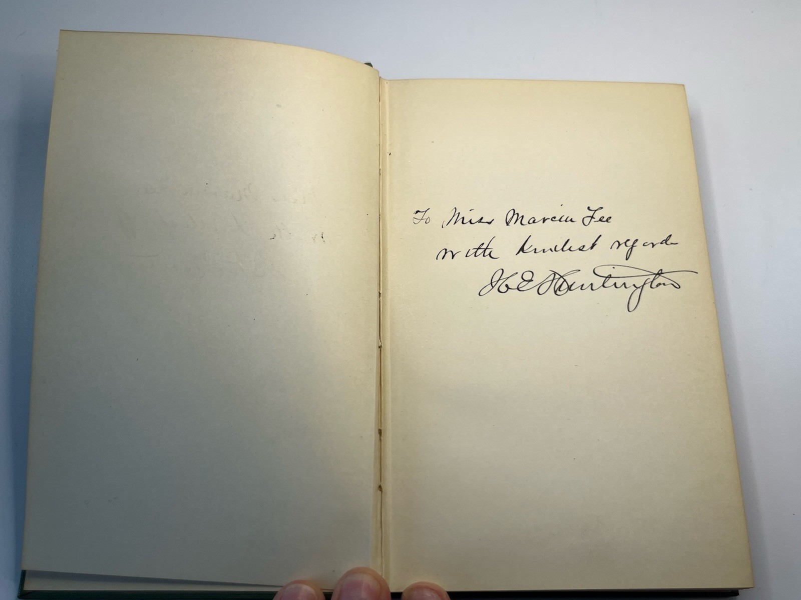 1919 By An Unknown Disciple Doran First Edition Gift From H.E Huntington To Fee