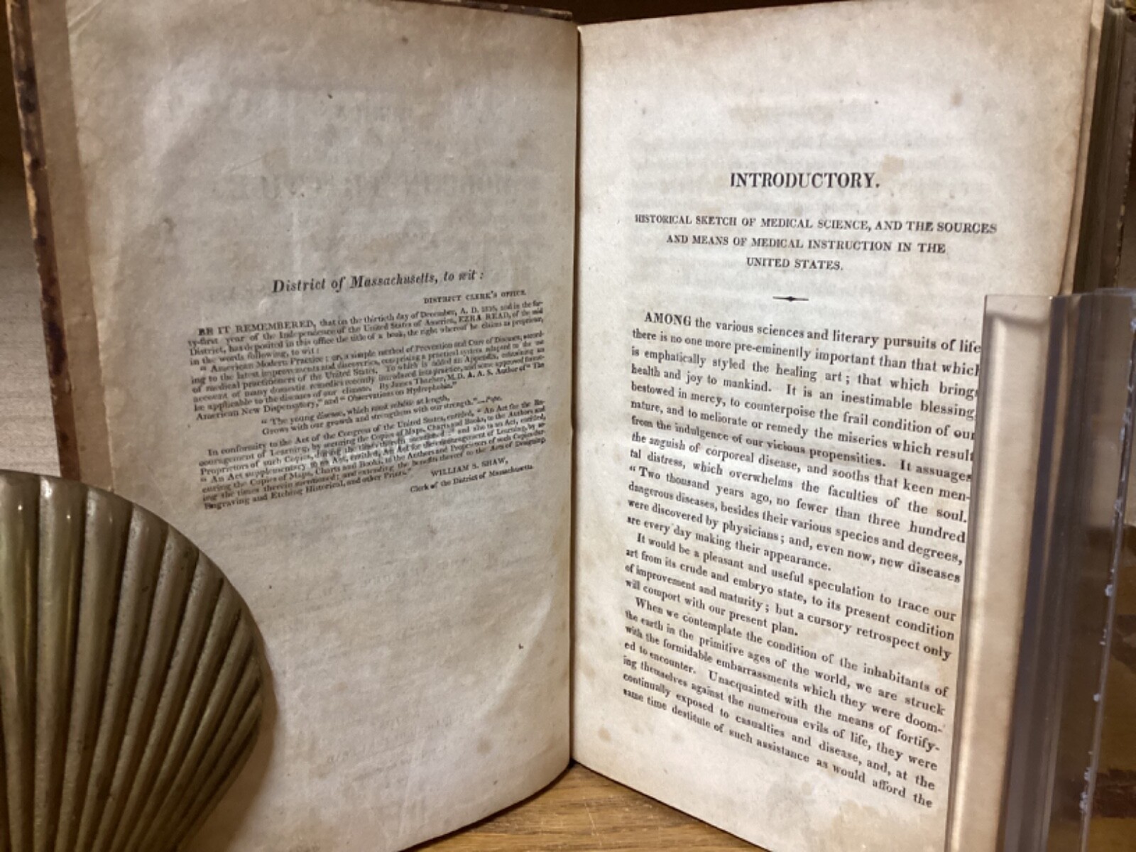 1817 American Modern Practice – Prevention & Cure Of Diseases – James Thacher