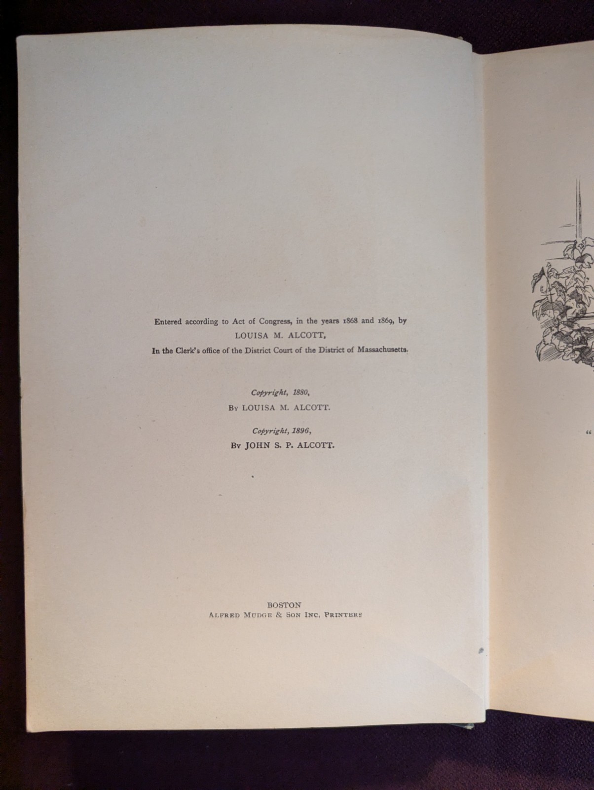 Rare ILLUSTRATED 1896 LITTLE WOMEN by Alcott Victorian Antique book