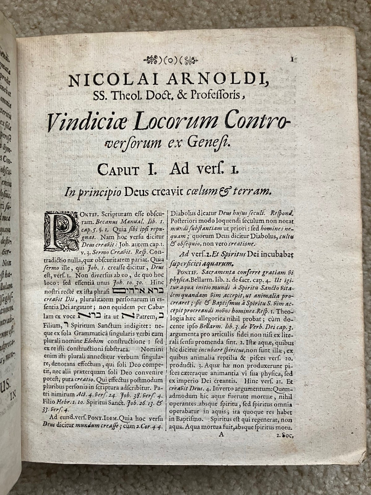 1698 LUX IN TENEBRIS (LIGHT IN DARKNESS) Old & New Testament by Nicolaus Arnoldi