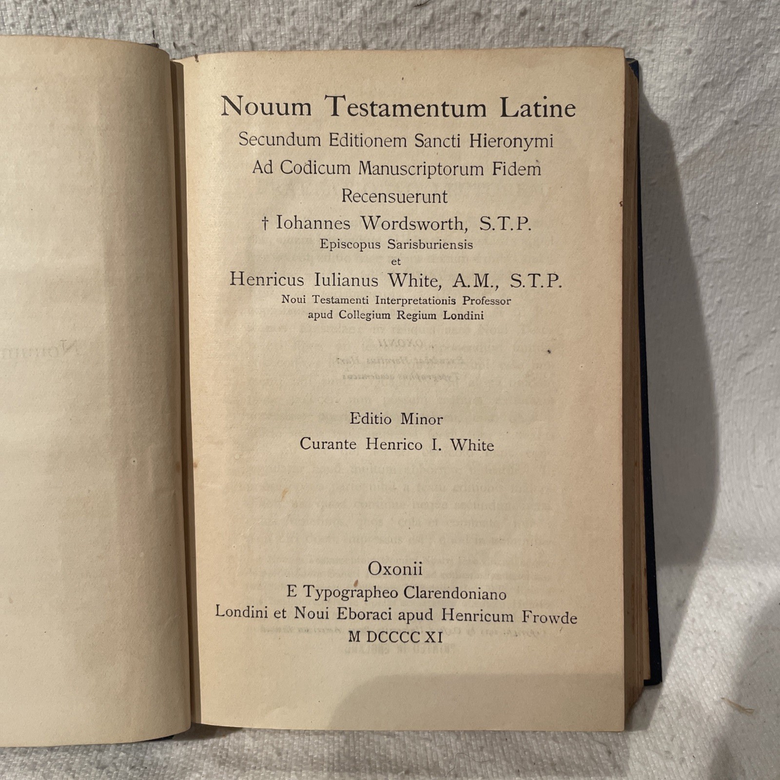 Nouum Testamentum Latine (Second Edition – 1911)