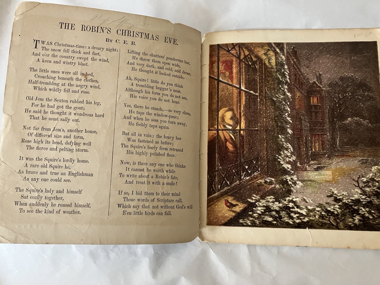 The Robin’s Christmas Eve, Aunt Louisa’s Toy Books. Frederick Warne.