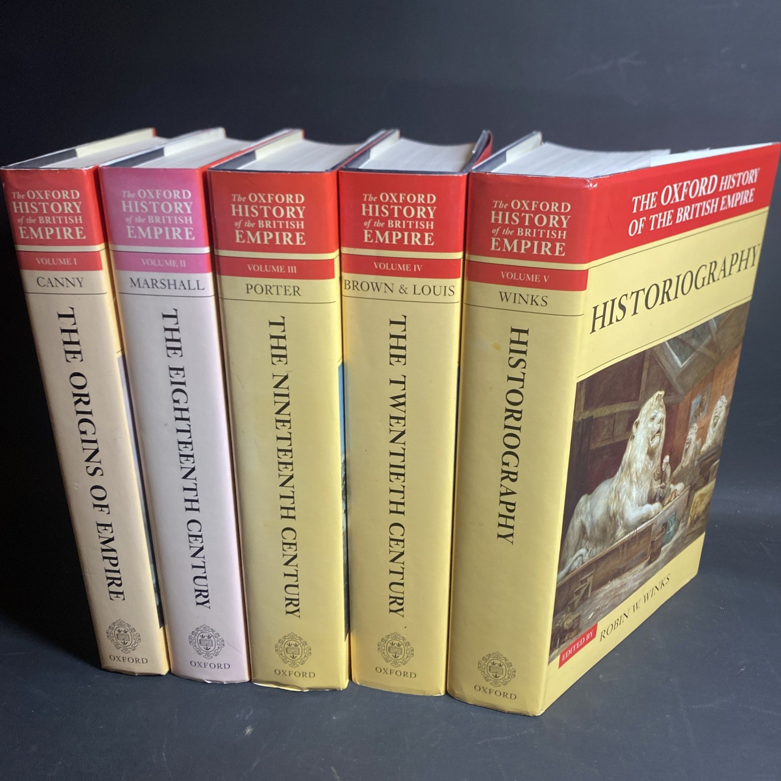 Oxford History of the British Empire – Volumes 1-5 Complete Hardcover Set / FHB