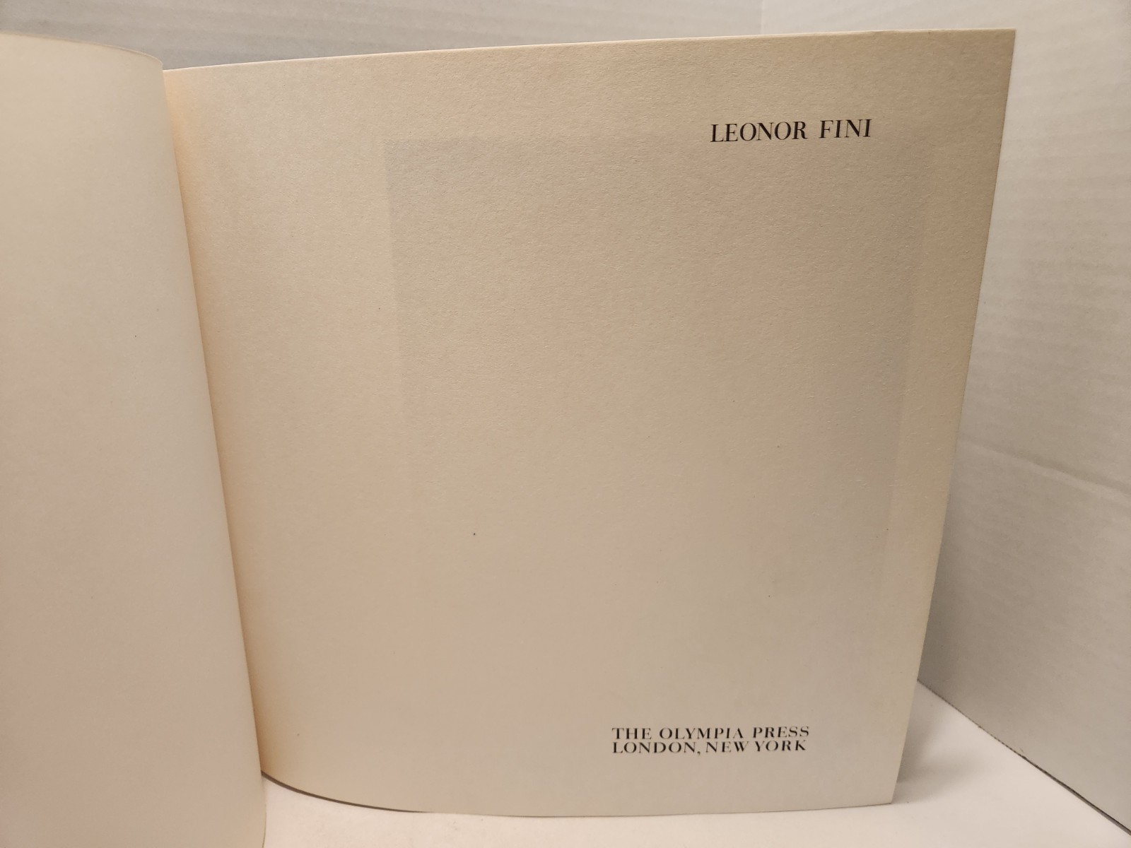 Leonor Fini Constantin Jelenski 1968 HC Art Collection 1st English Edition Rare