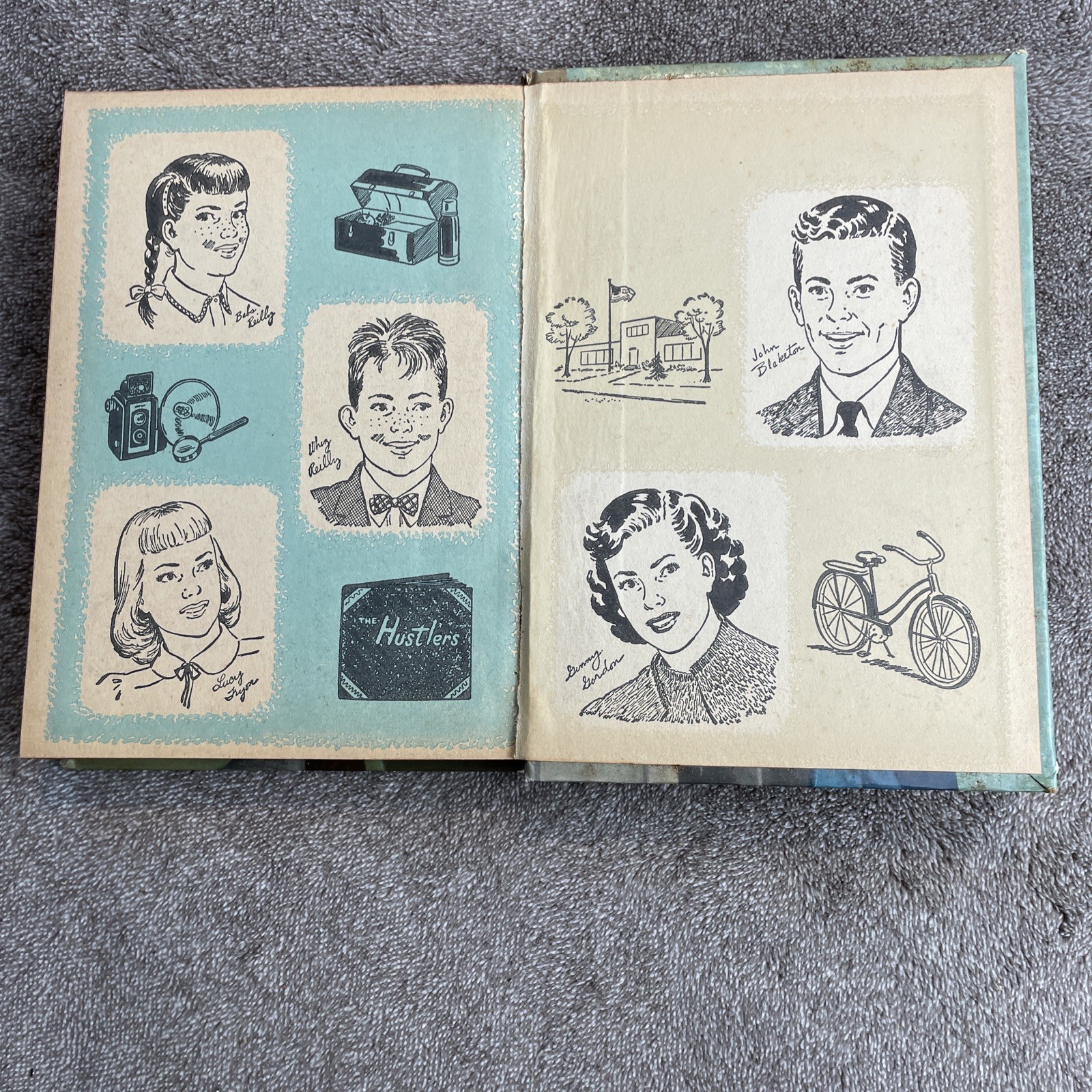 1956 Ginny Gordon and the Broadcast Mystery Book By Julie Campbell Hardcover