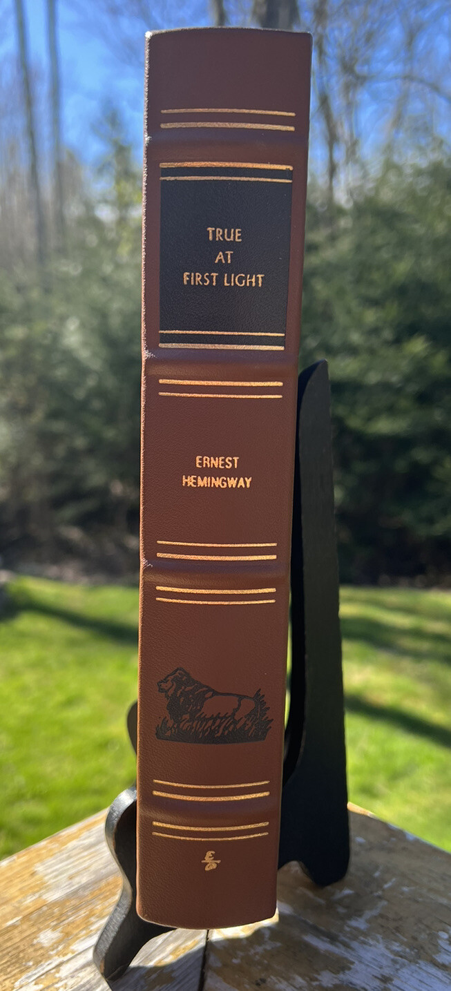Easton Press True At First Light Ernest Hemingway Embossed Leather Africa Safari