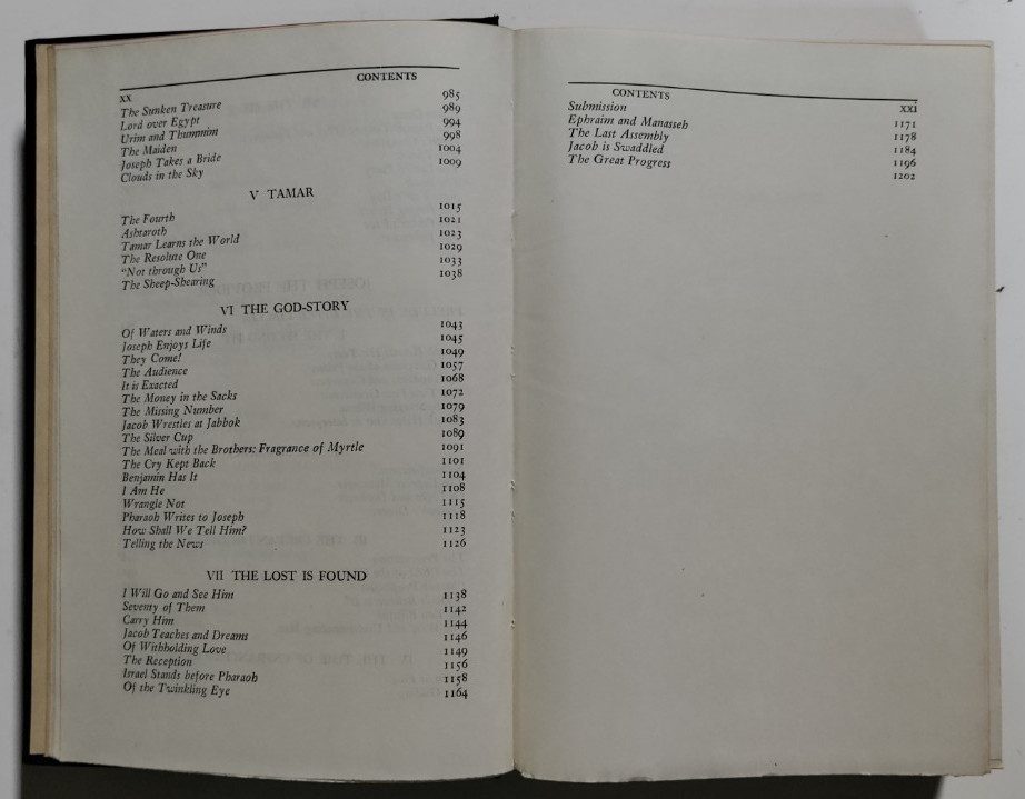 Thomas Mann – Joseph and His Brothers – Alfred A. Knopf, NY, 1948 – DJ