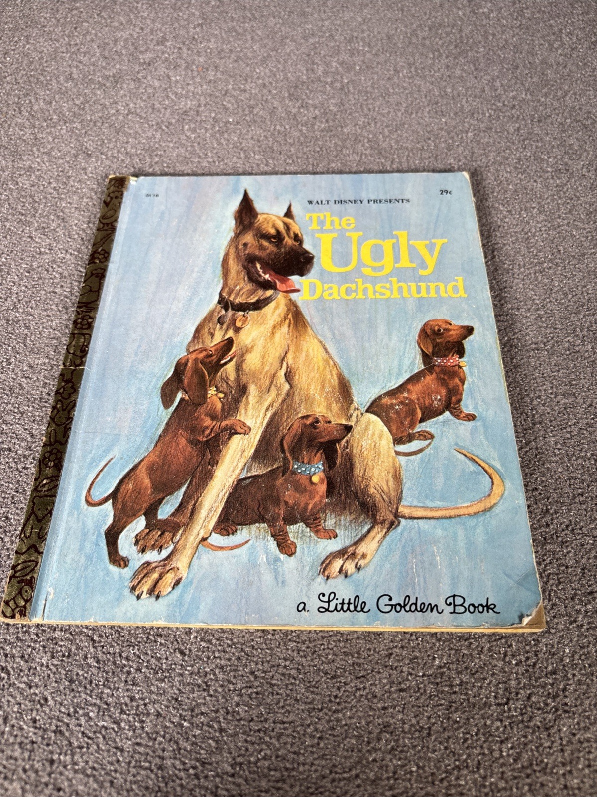 Little Golden Book Vintage 1966 Walt Disney’s THE UGLY DACHSHUND