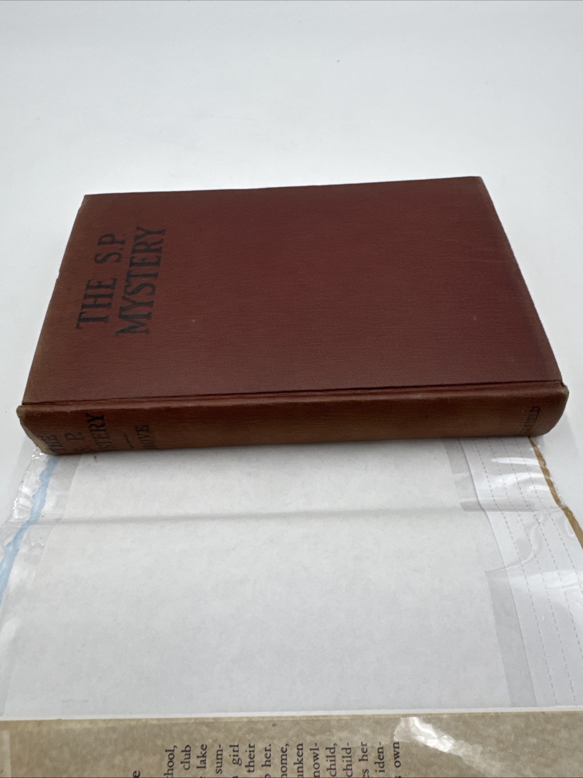 The S.P. Mystery 1930 Harriet Pyne Grove HCDJ Vintage Girls Juvenile Fiction