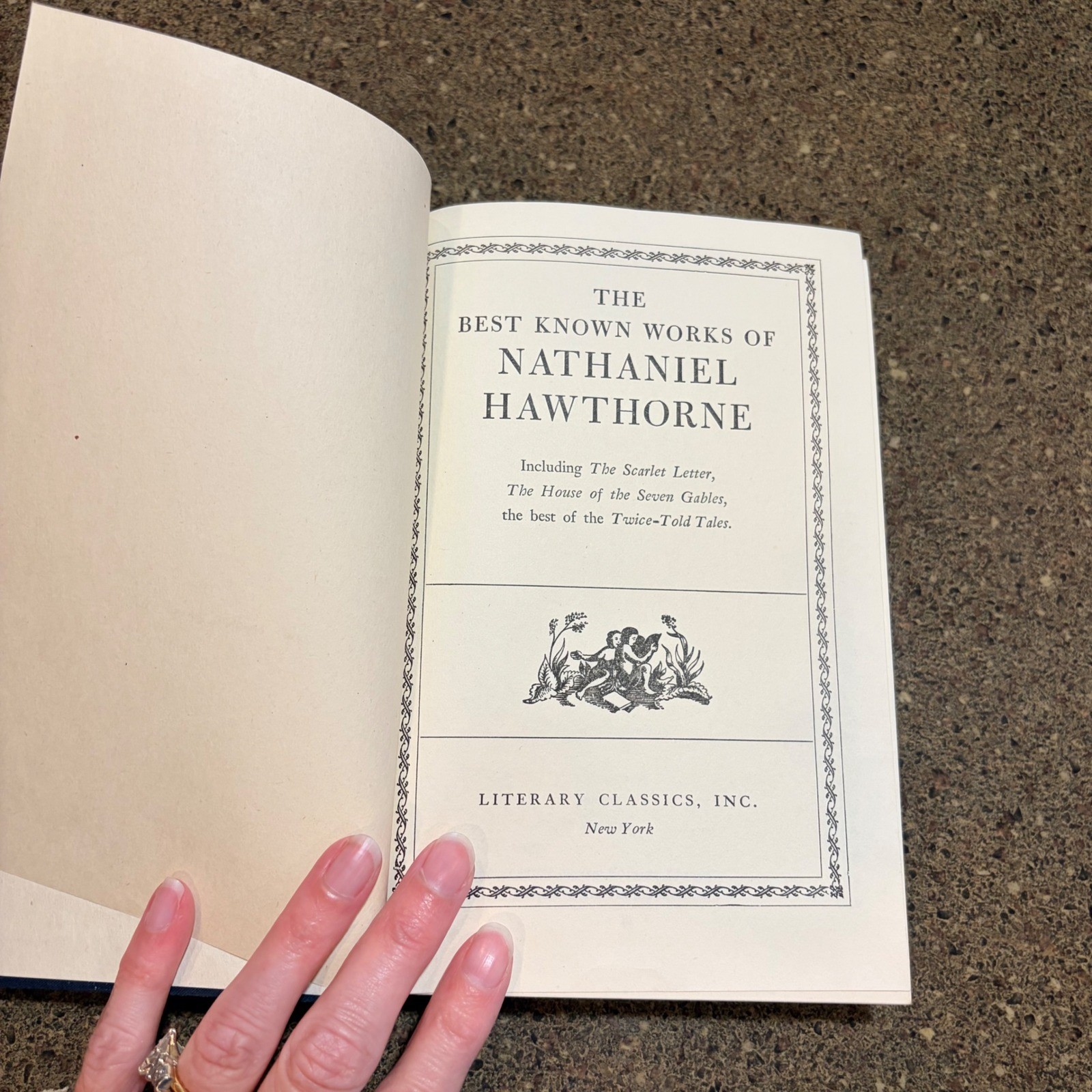 Best Known Works of Nathaniel Hawthorne Hardcover Navy Blue Literary Classics