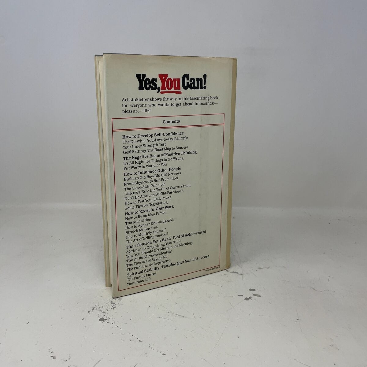 Yes, You Can! by Art Linkletter HC First Edition Like New 1979