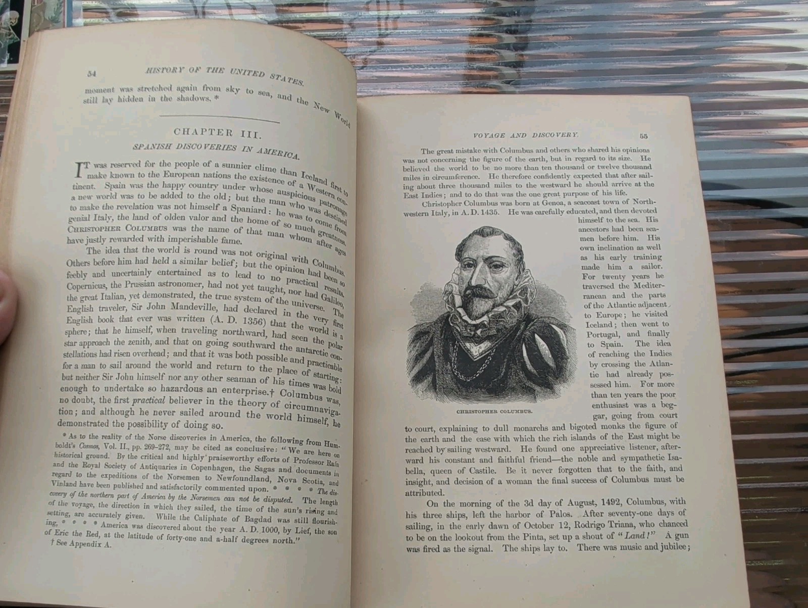 Vintage History Of The United States Leather Bound Antique Book