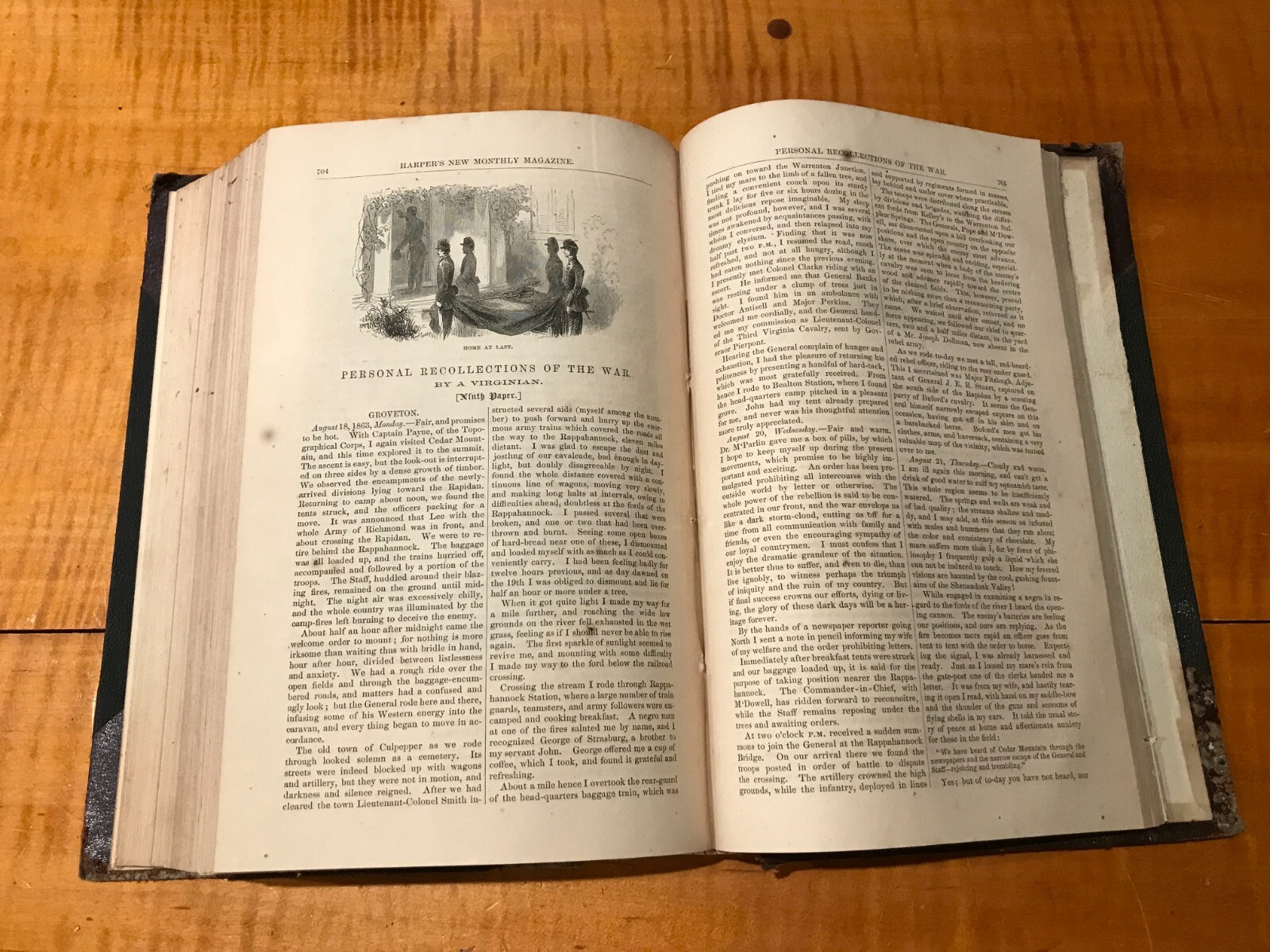 Antique Harper’s New Monthly Magazine Bound Vol 35 Nov. 1867 LEW WALLACE MINING