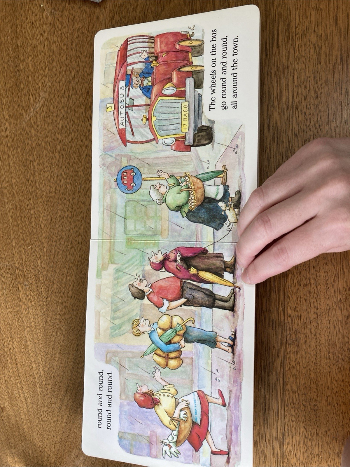 Wheels On The Bus Vintage Board Book Raffi Songs To Read 1988 Reprinted 1998