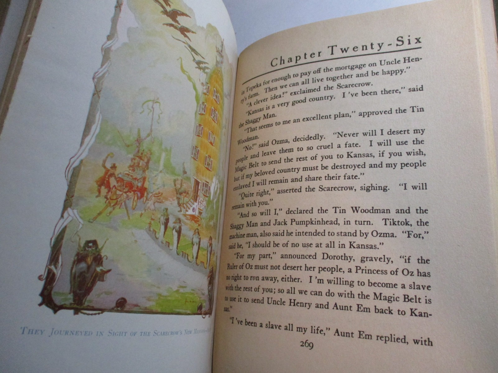 Emerald City of Oz, L Frank Baum, Reilly & Lee, 12 Color Plates, 1920s Edition