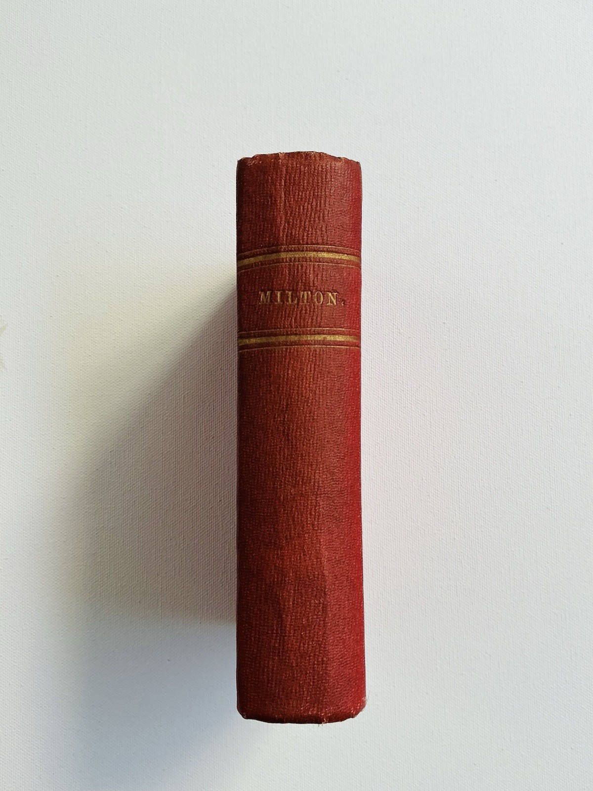 THE POETICAL WORKS OF JOHN MILTON PARADISE LOST POEMS MEMOIR Vintage 1800’s HC