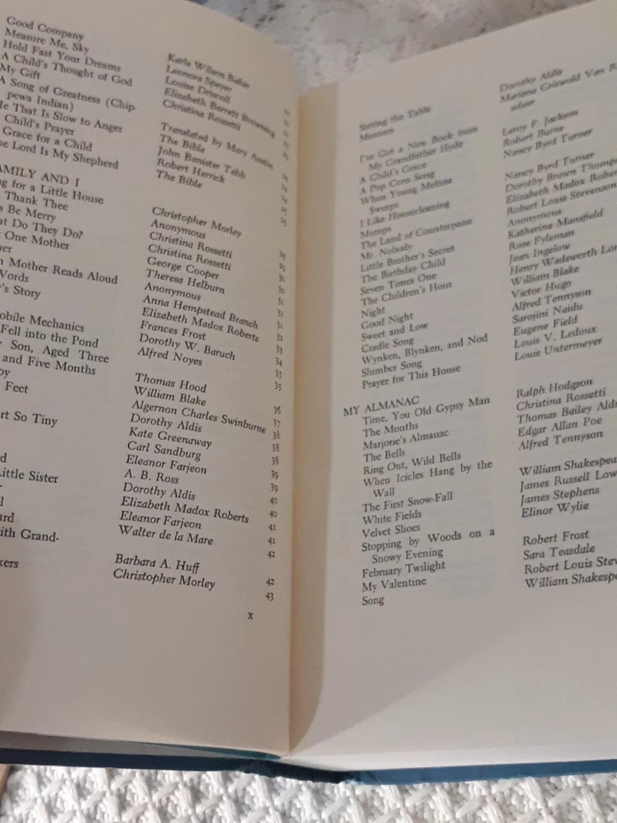 1957 Favorite Poems Old and New by Helen Ferris, HC/DJ Book Club Edition