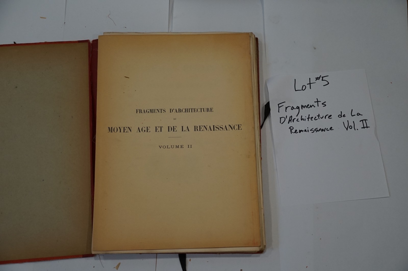 Fragments d’Architecture du Renaissance- Antique book with 100s of plates
