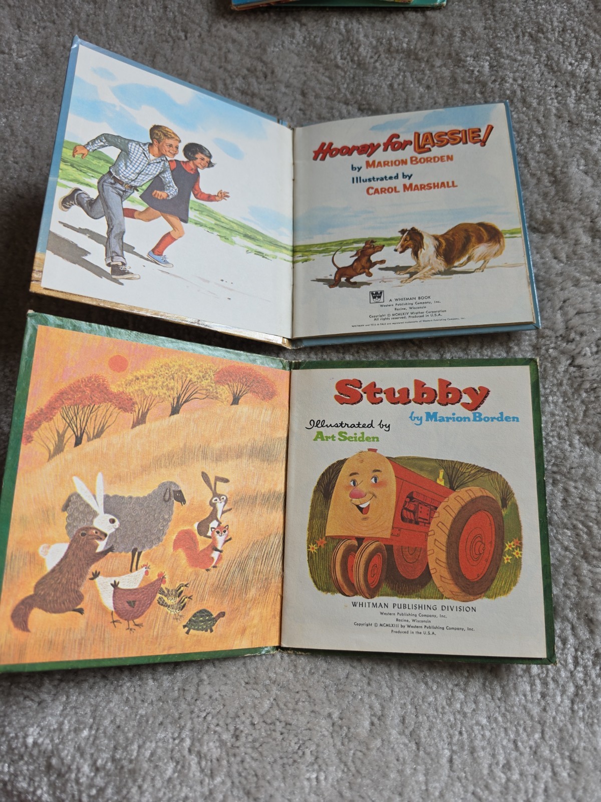 Vintage Lot Of 13 Tell A Tale Books, 50s Thru 70s Whitman