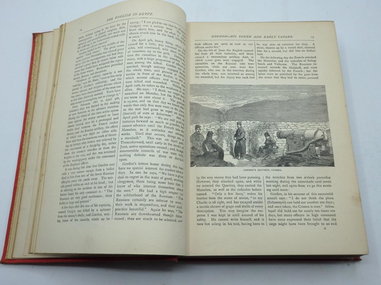 c1890 The ENGLISH IN EGYPT With LIFE OF GENERAL GORDON & Other Pioneers