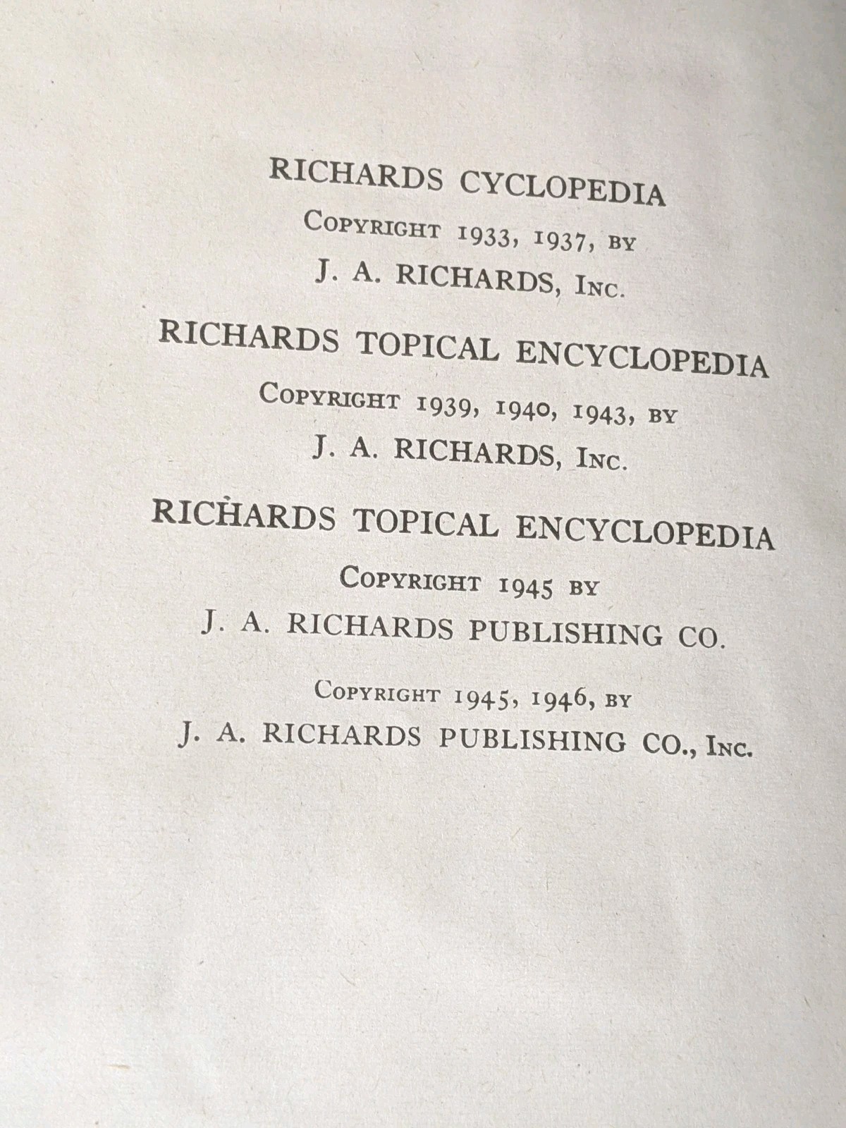 Richards Topical Encyclopedia 1946 Partial Set 14/15 Maroon Gold Vintage AS IS
