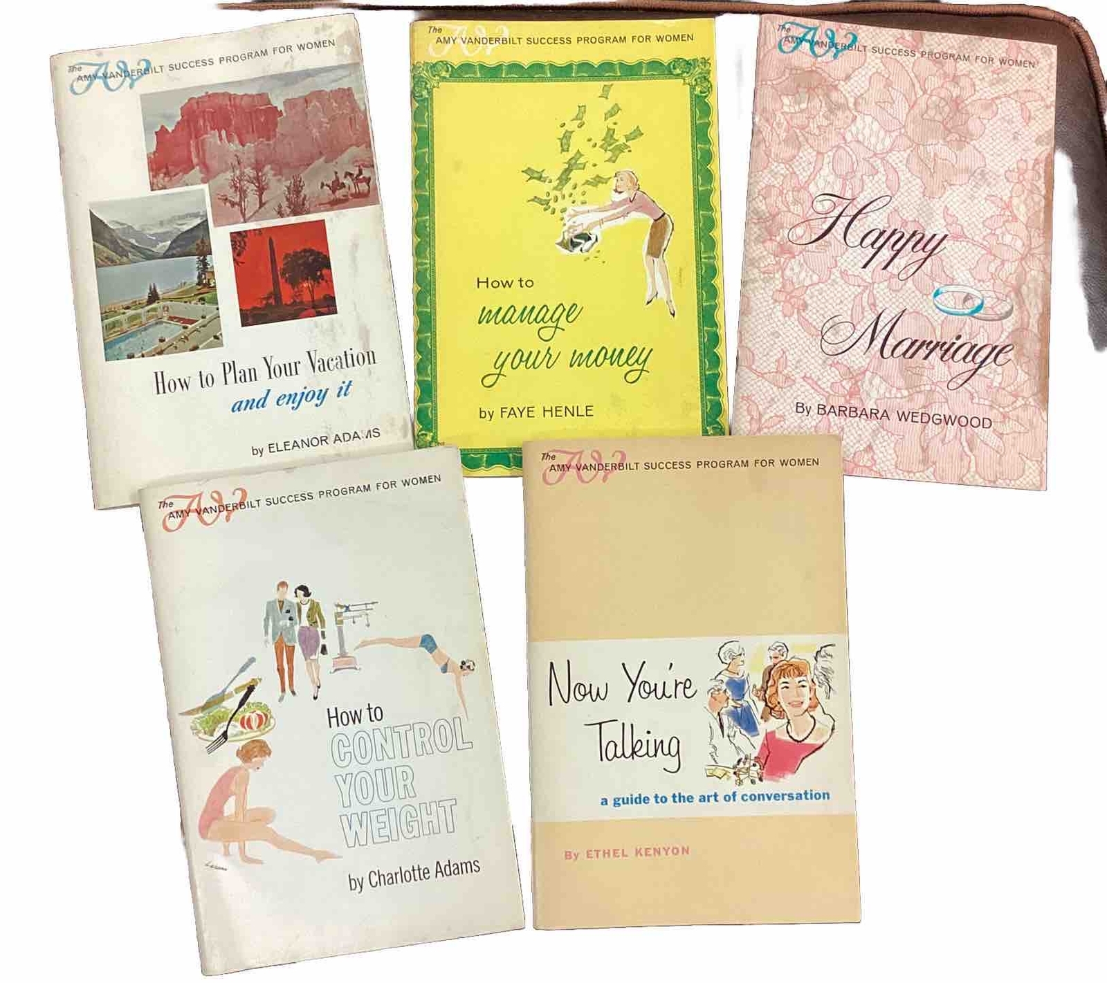 Amy Vanderbilt Success Program for Women Booklet Lot x5 Self Help How To Vintage