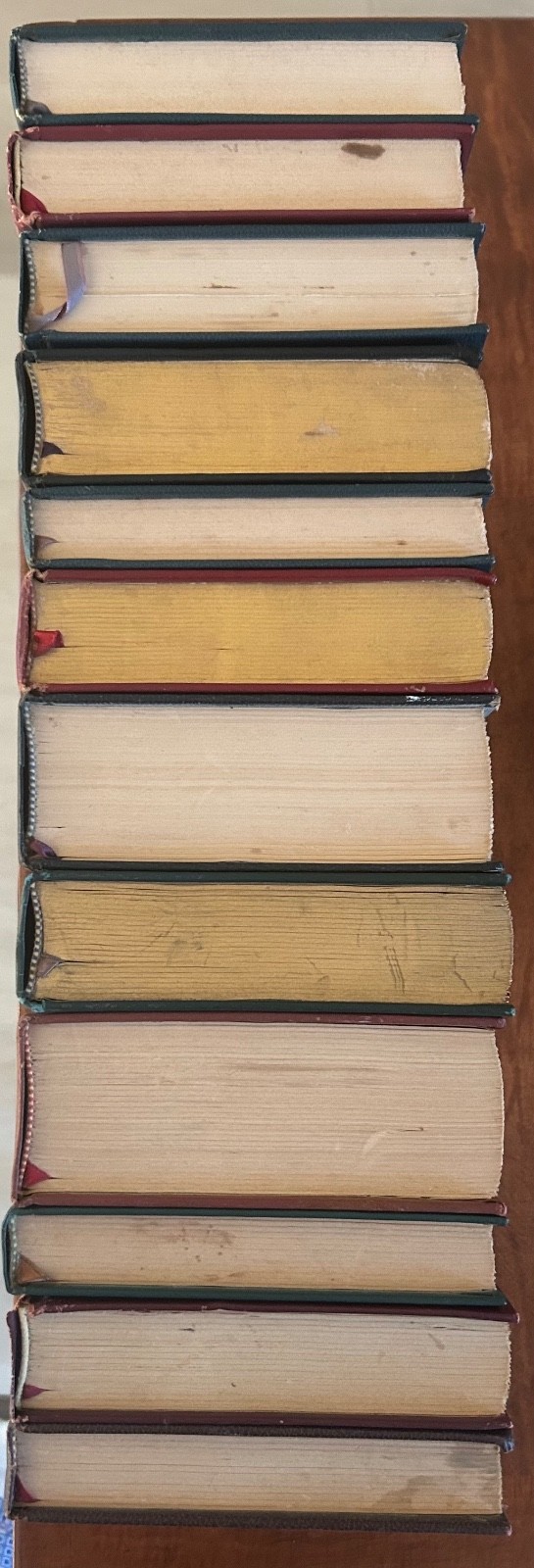 LOT OF 12- International Collector’s Hardcovers Gilded Literature Staging Decor
