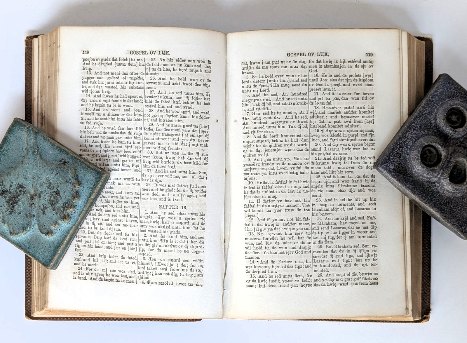 1861 NU TESTAMENT OV UR LORD AND SAVYOR JEZUS KRIST Rare PHONETIC NEW TESTAMENT