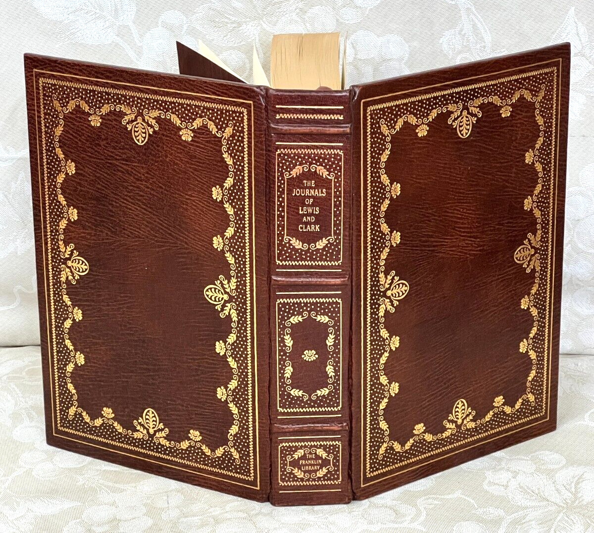 4 Franklin Library Books, Limited Editions Leather Bound 24K Gold Gilt #23 of 25