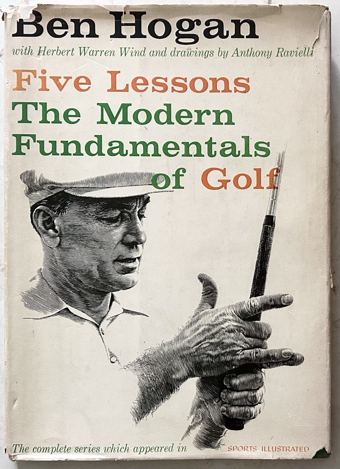 1957 Ben Hogan Five Lessons Modern Fundamentals of Golf 1st Edition Hardcover DJ