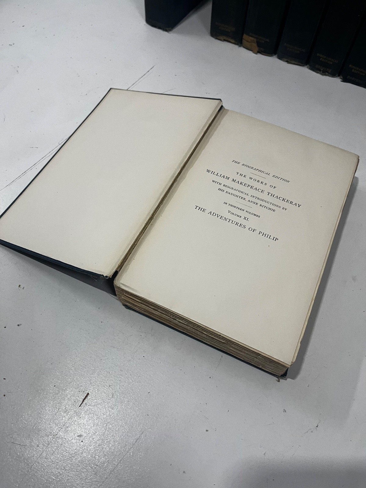 William Makepeace Thackeray 8 HRDCVR Book Lot HARPER BROS 1898 CHRISTMAS BOOKS