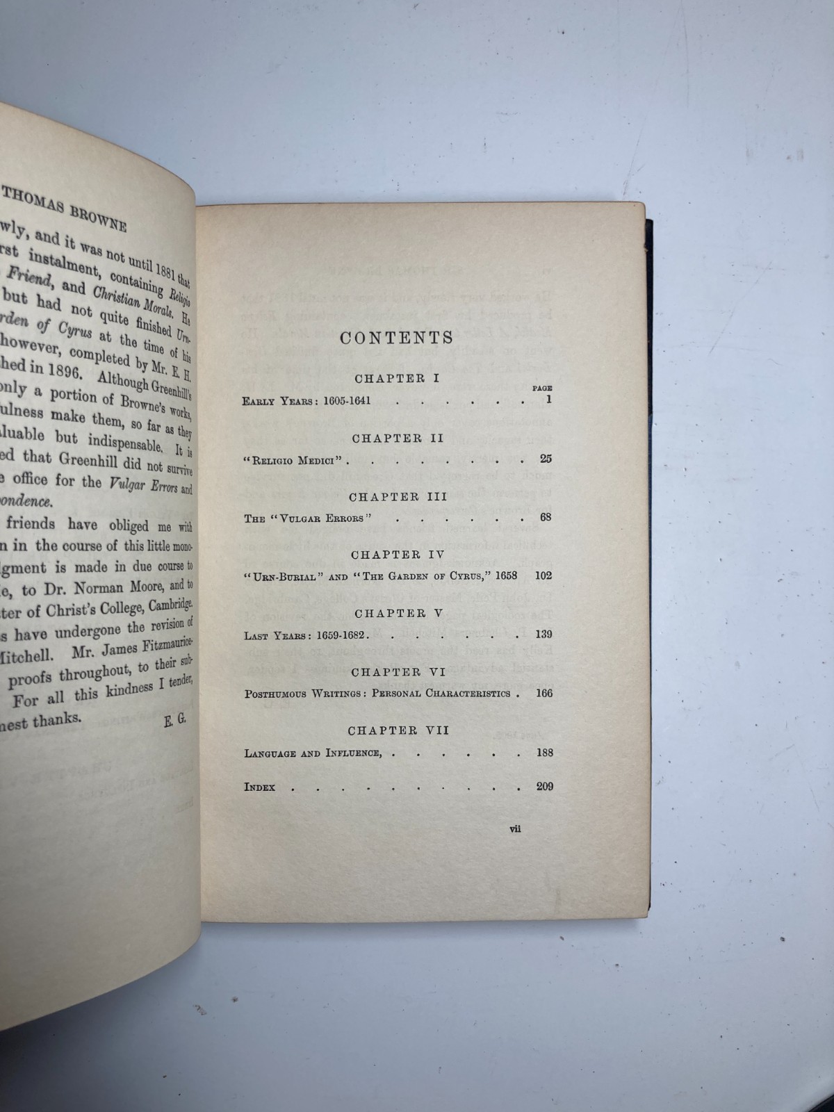 1905 Sir Thomas Browne Select Essays Rivière Morocco Leather Binding Gosse