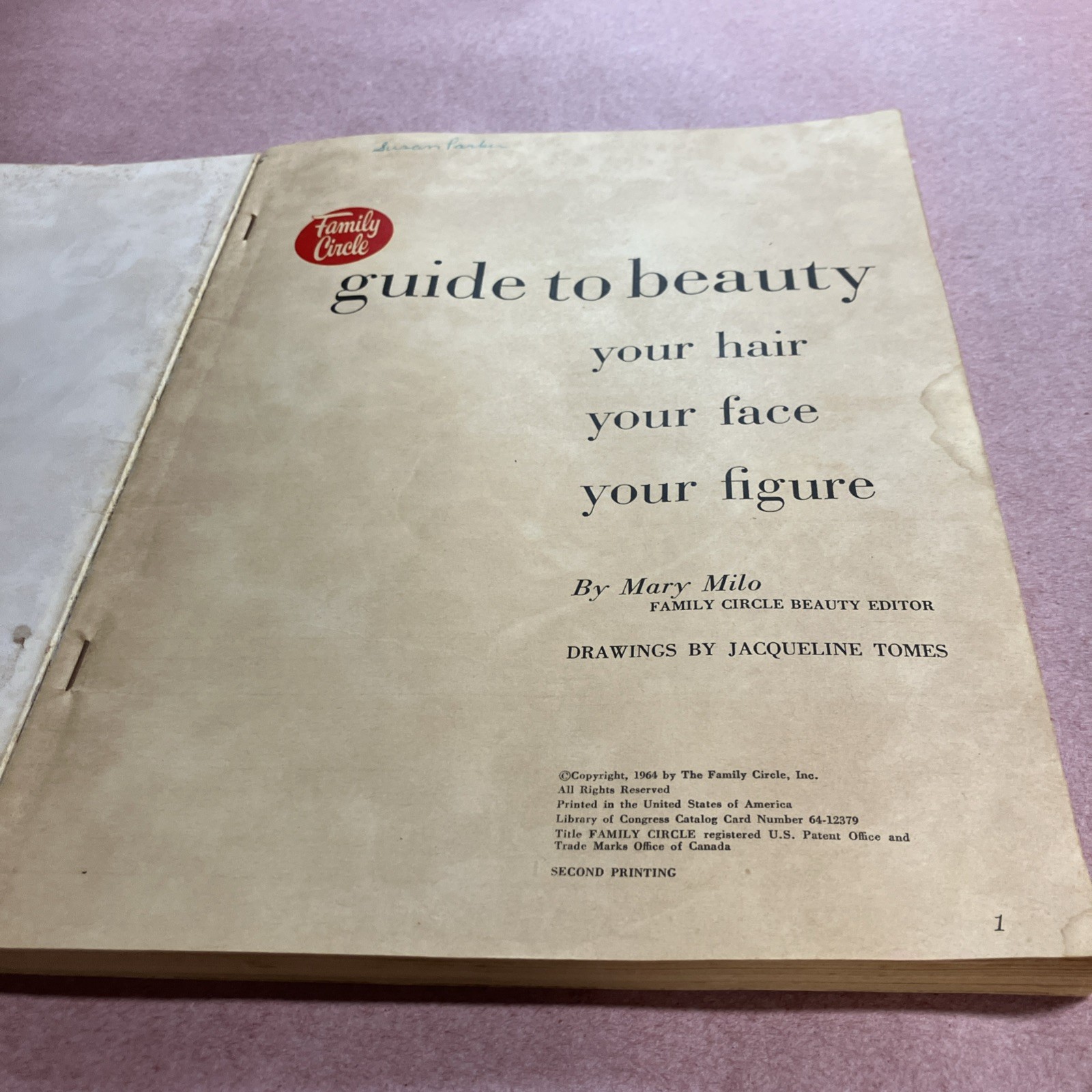 1964 Family Circle Guide to Beauty Vintage 1960s Makeup Hair Style Mod Book PB