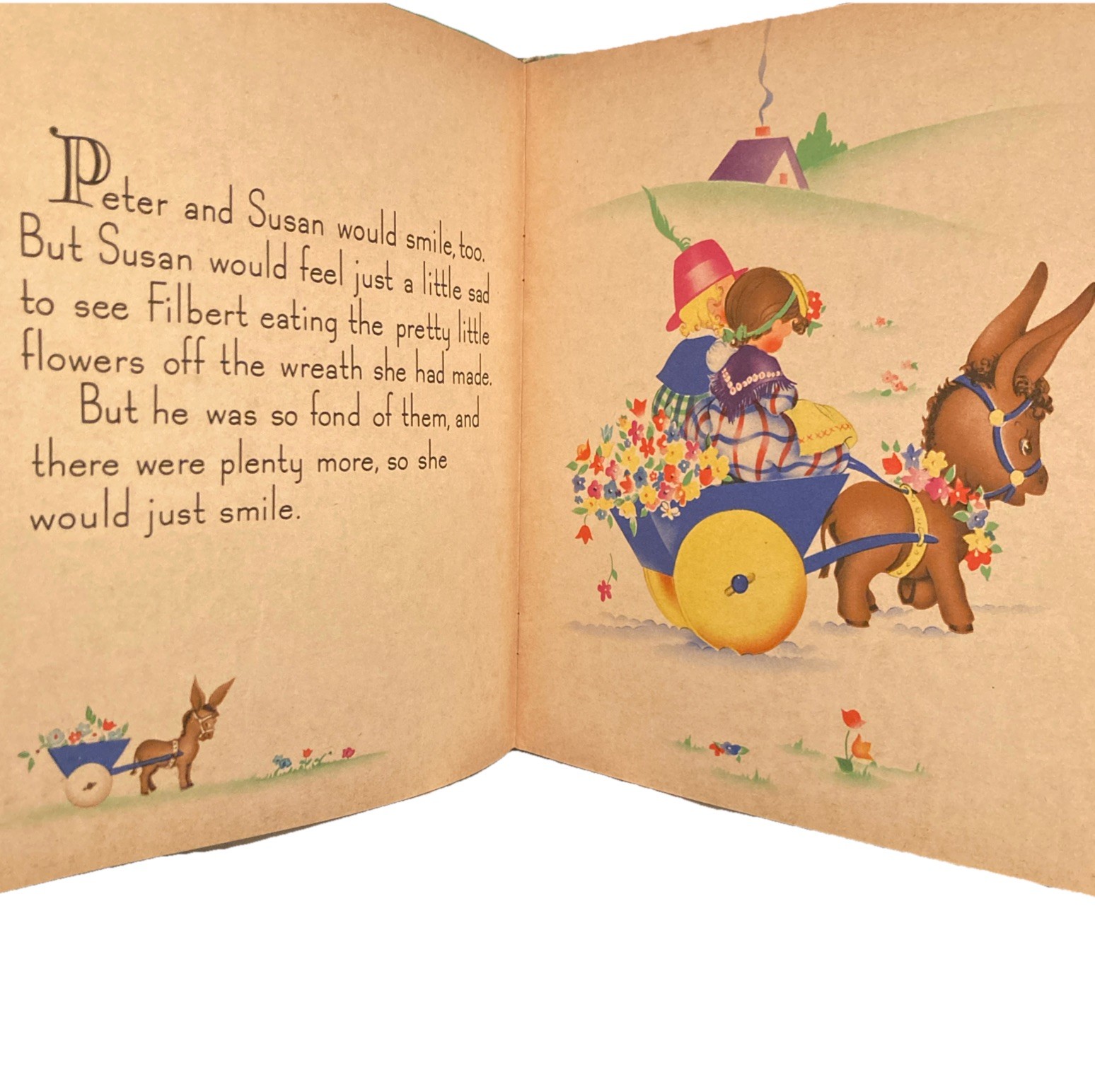 1951 FLOWERS FOR FILBERT by Cecile Lamb | Cozy Corner Book by Whitman Publishing