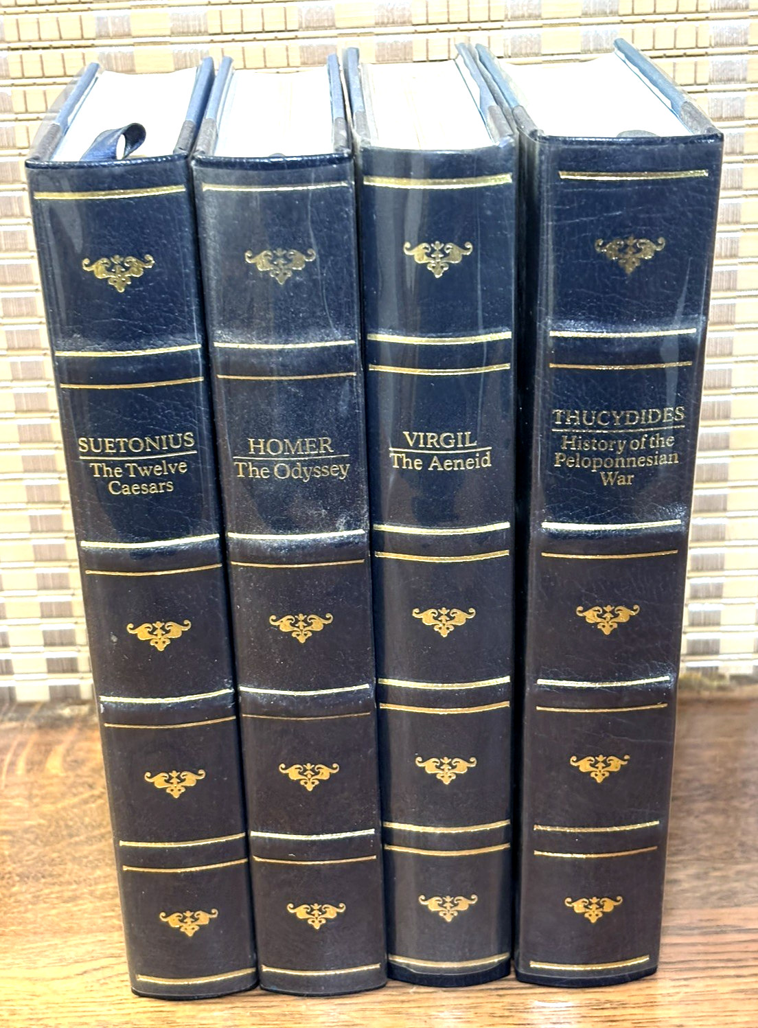 Guild Publishing Classics Hardcover Book Lot of 4 Odyssey Aeneid Twelve Caesars