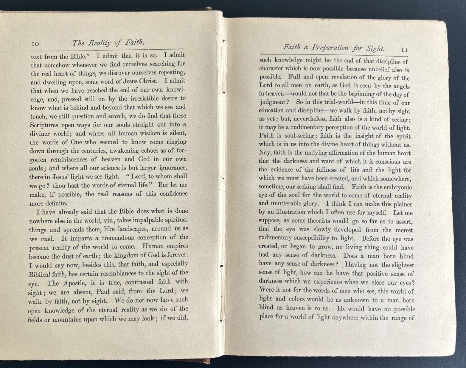 ANTIQUE 1884 RELIGIOUS BOOK THE REALITY OF FAITH BY NEWMAN SMYTH NY SCRIBNER’S