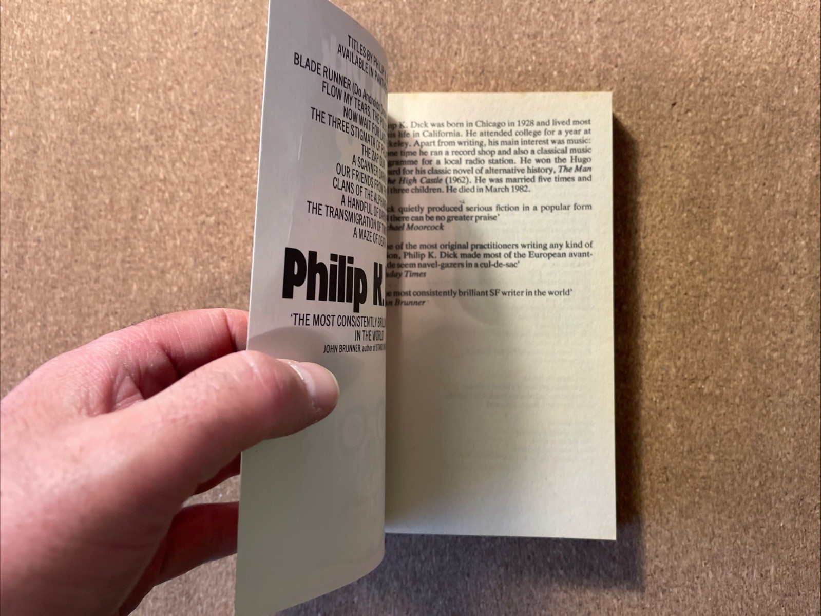 UBIK By Philip K. Dick, UK Paperback VGC 1984 Atomic Skull Cover