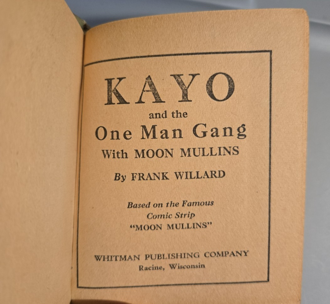 Better Little Book #1415 – Kayo & Moon Mullins and the One Man Gang 1939 Whitman