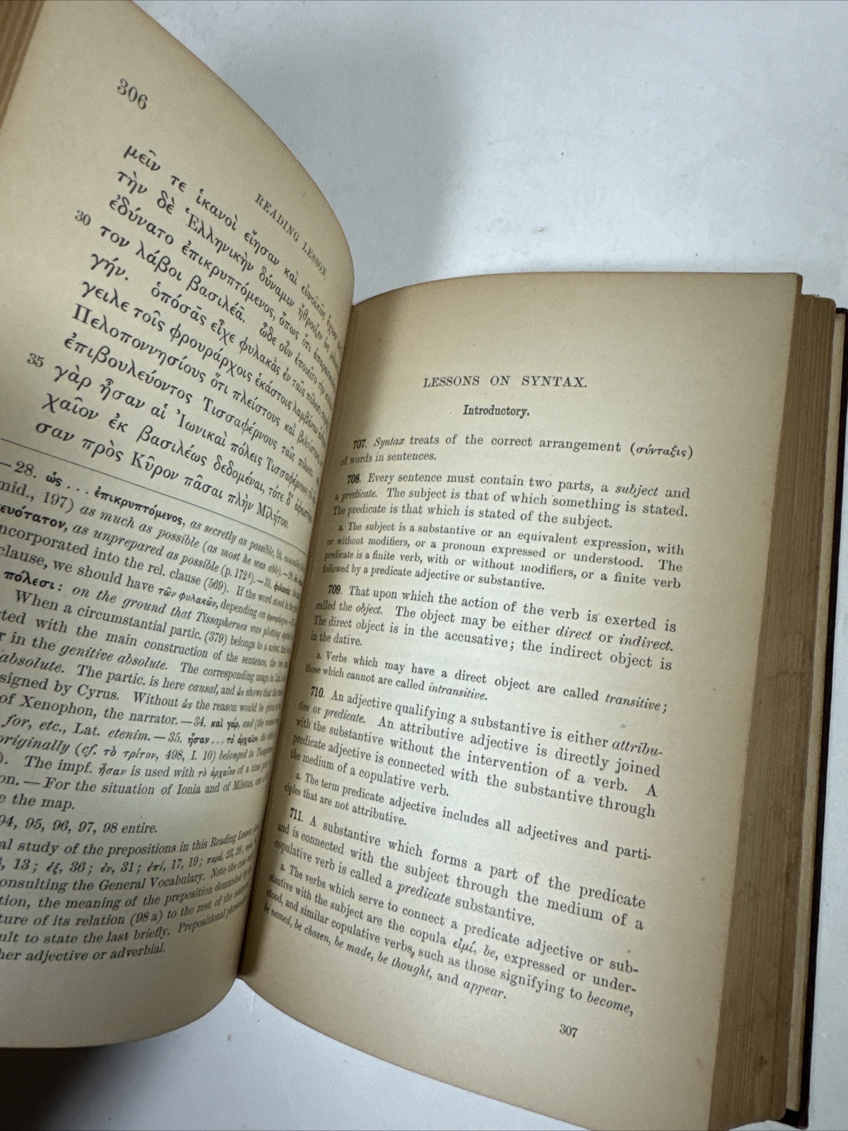 1895 The Beginner’s Greek Book by WHITE, classical ancient Greece language learn