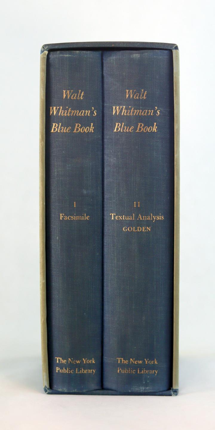 1968 Walt Whitman’s Blue Book Facsimile and Textual Analysis by Arthur Golden