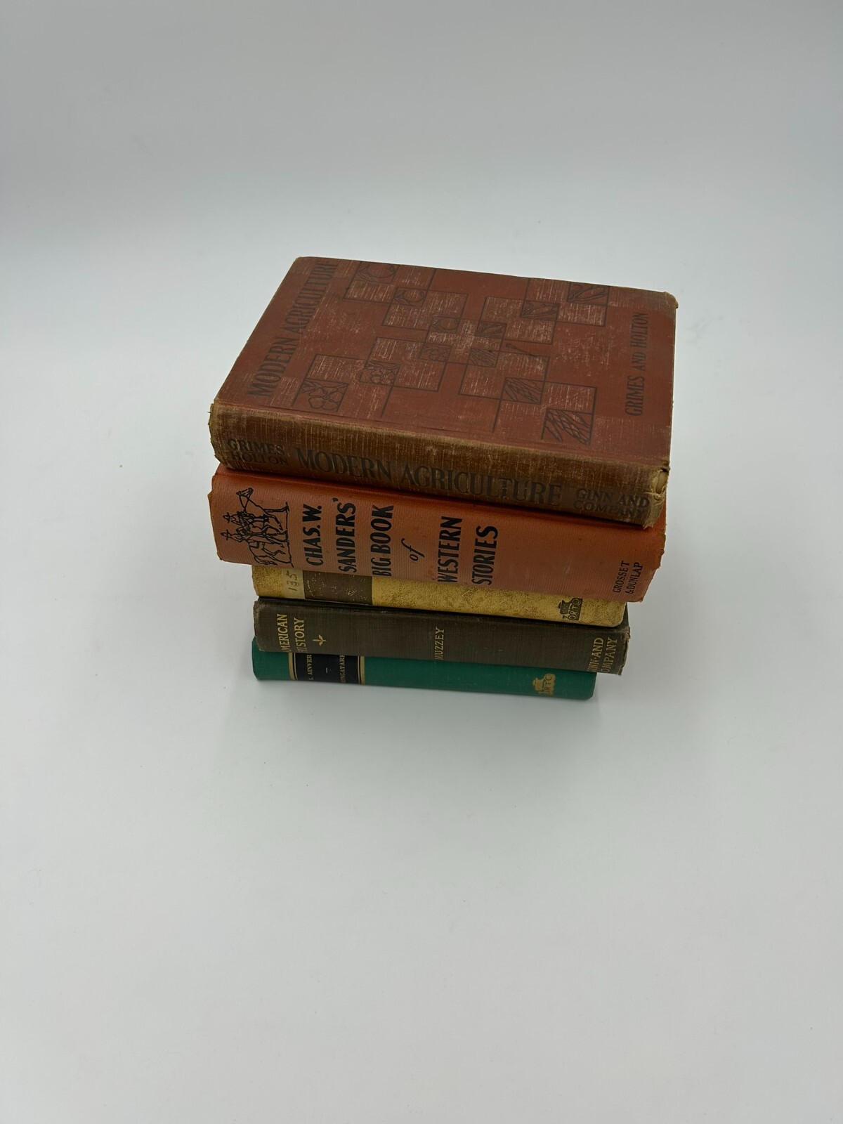 Vintage Book Lot of 10 Old Antiquarian Rare Decoration Hardcover Books