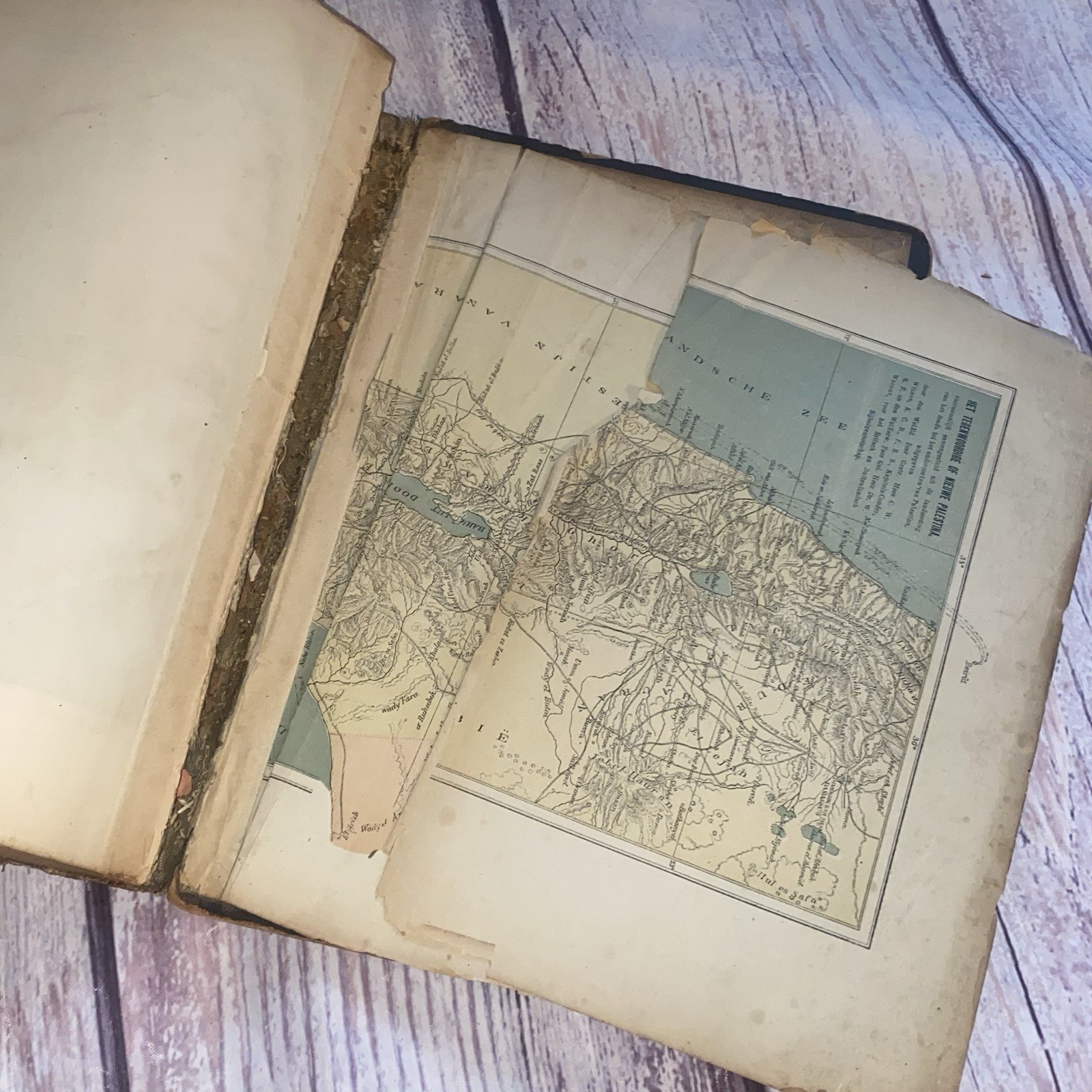 Antique 1893 Dutch Bible Bijbel Netherlands Family Bible Utrecht Leather Bound