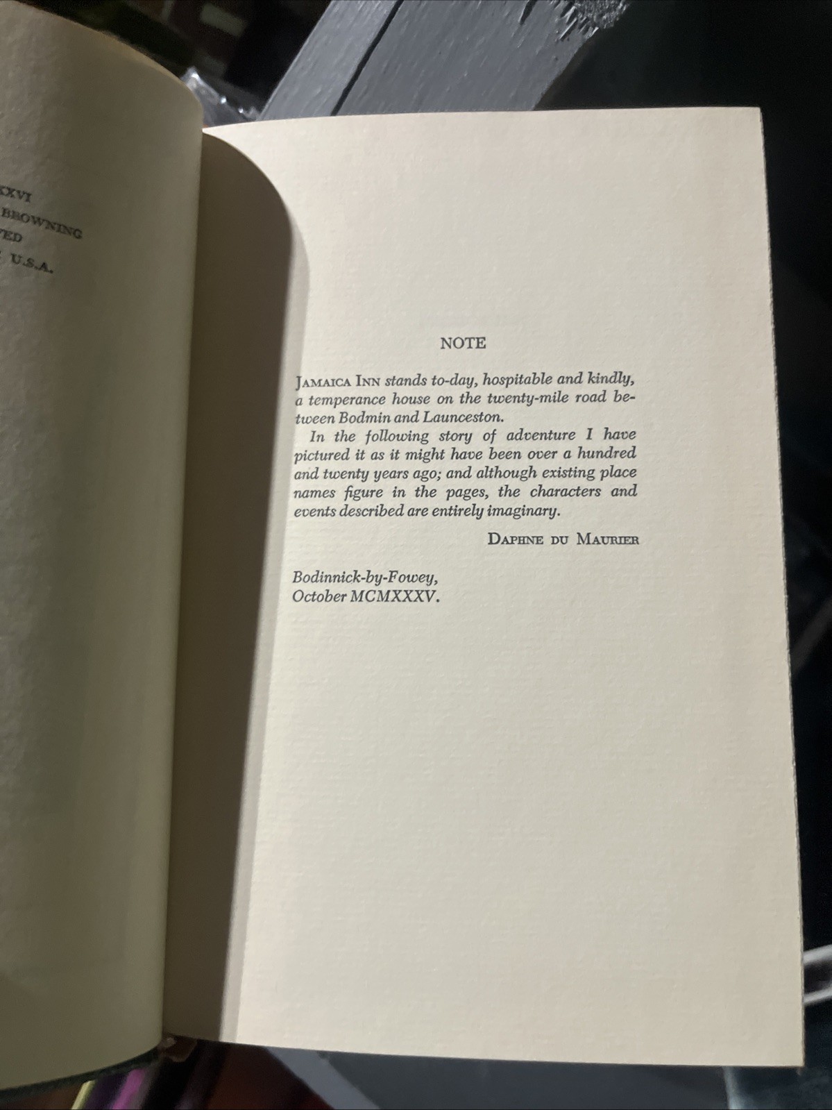 Jamaica Inn by Daphne du Maurier -International Collectors Library – HC – 1936