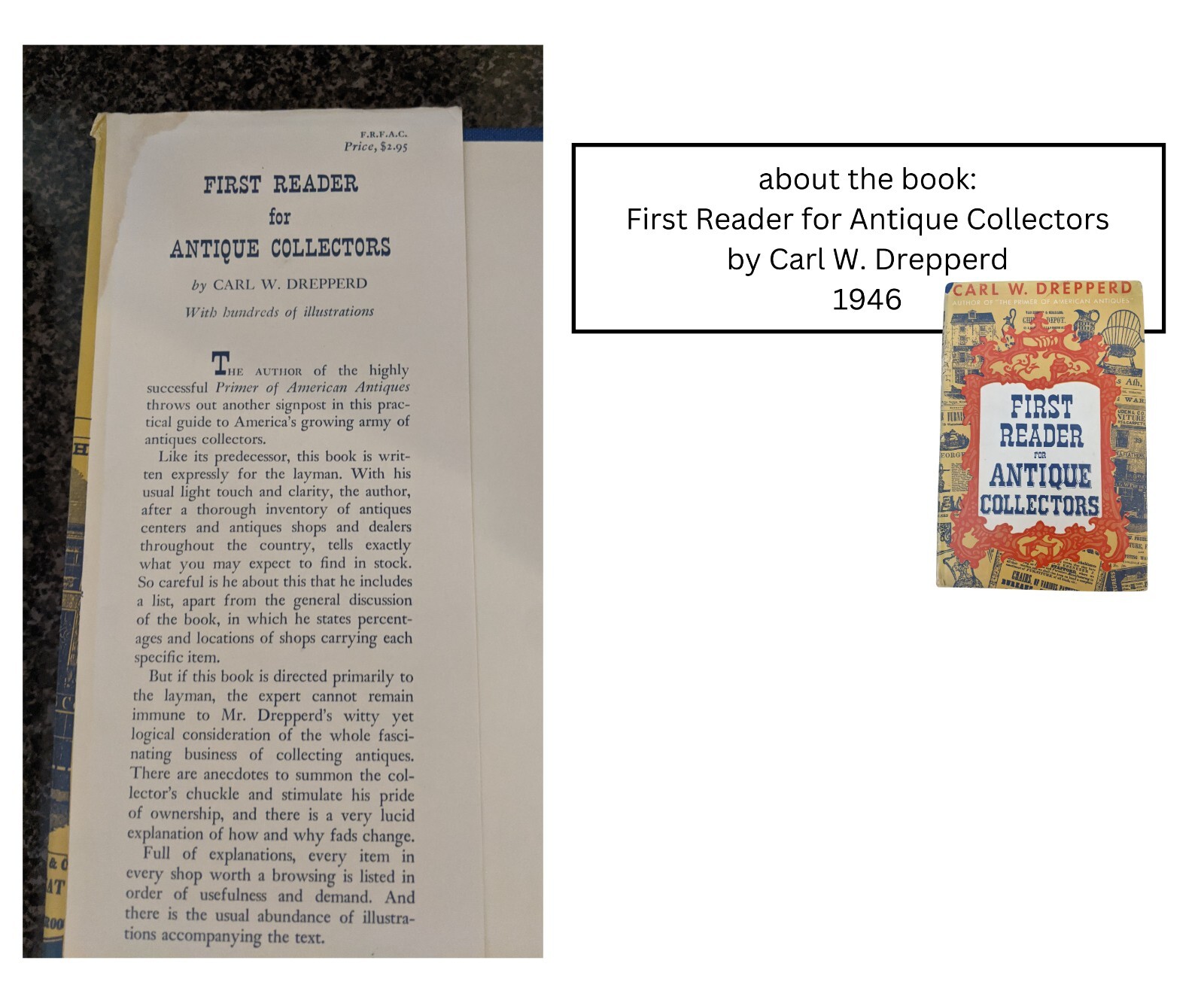 Books on Antique Collecting, Lot of 3; Published 1946, 1969, 1986 (Titles Below)