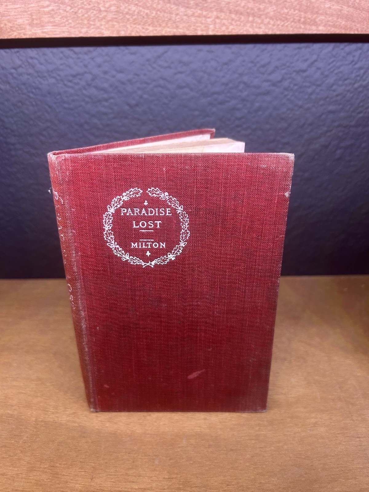 Vintage Paradise Lost John Milton School Textbook c1900s Educational HC