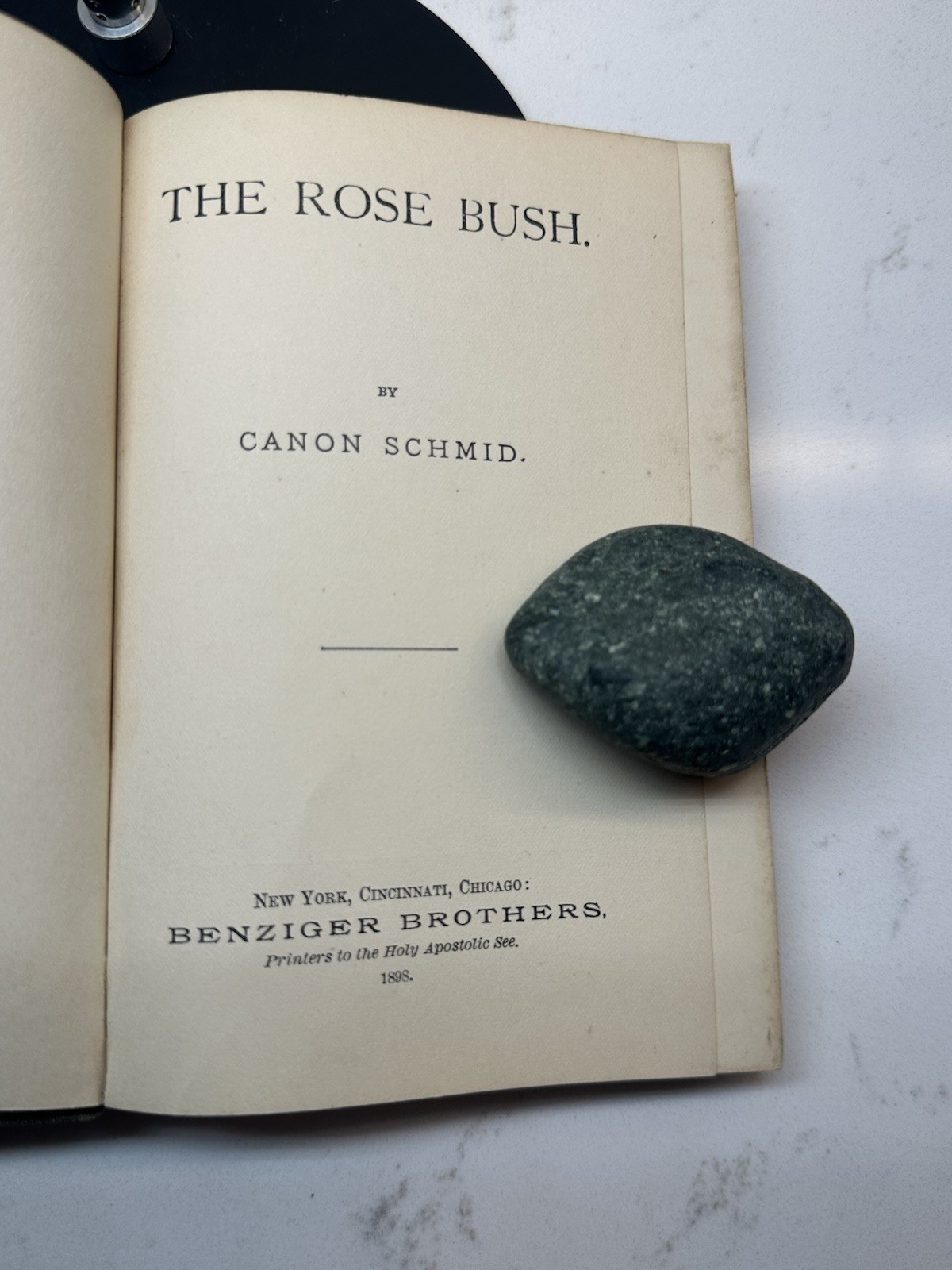 Antique 1898 The Rose Bush HC Book Canon Schmid Benzinger Brothers