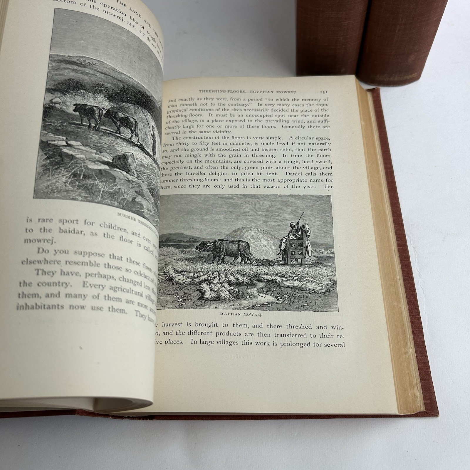 The Land And The Book Vol. I II & III 1880-1185 W.M. Thomson Antique Religion