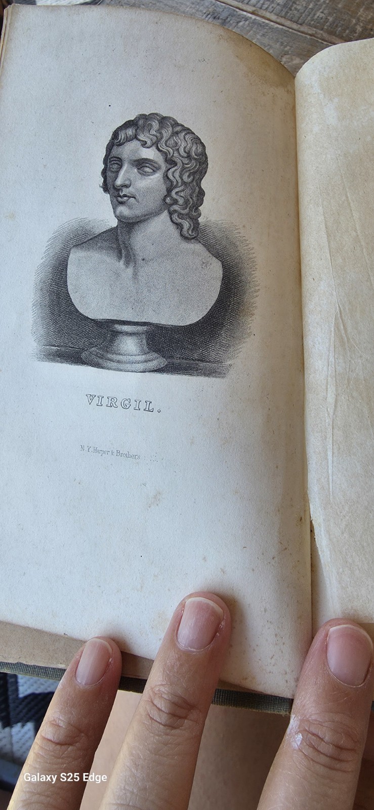 1855 1st Ed Print The Works of Virgil Harper’s Classical Library Series